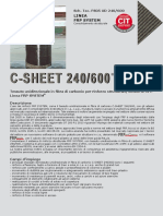 Tessuto Unidirezionale in Carbonio C-SHEET 240-600 FS05 UD 240 - 600#1A6E