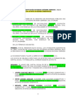 Modelo de Constitución Sociedad Anónima Cerrada - S.A.C. (Con Aporte en Bienes Dinerarios) Señor Notario