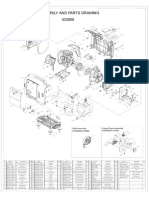 3KW Generator Assembly and Parts Drawing
