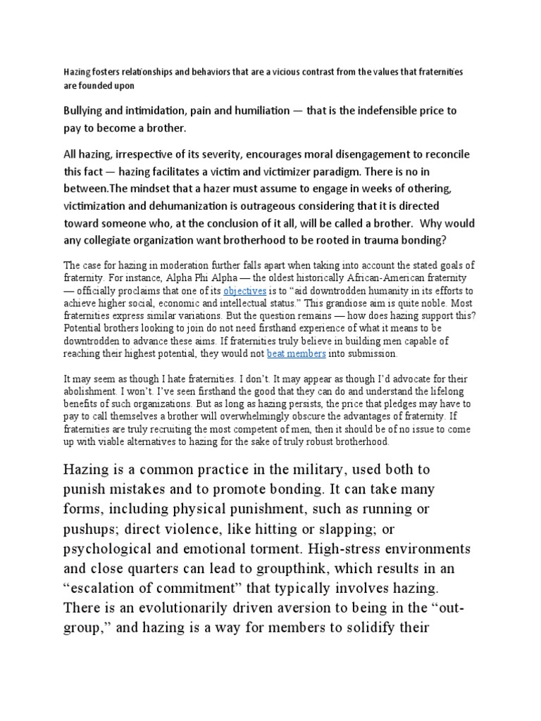 Frats PDF Fraternities And Sororities Violence