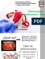 Ooforectomia Indicaciones Y Tecnica: Universidad de Carabobo Postgrado Ginecología-Obstetricia HCM Maracay-Edo Aragua