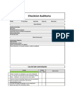 CHECK LIST AUDITORIA Septiembre 2020