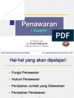 Penawaran: (Supply)