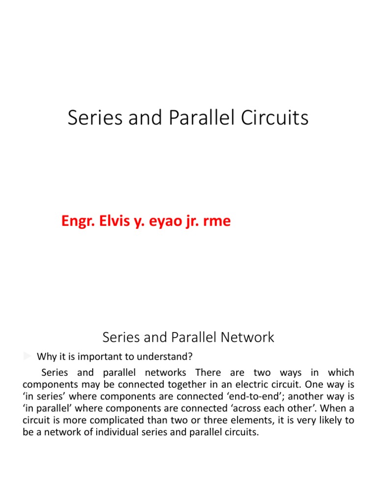 Series and Parallel Circuits | PDF | Series And Parallel Circuits ...