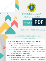 Pengelolaan Pendidikan: Universitas PGRI Palembang