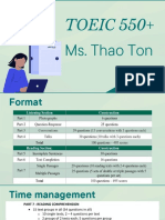TOEIC 550+: Ms. Thao Ton