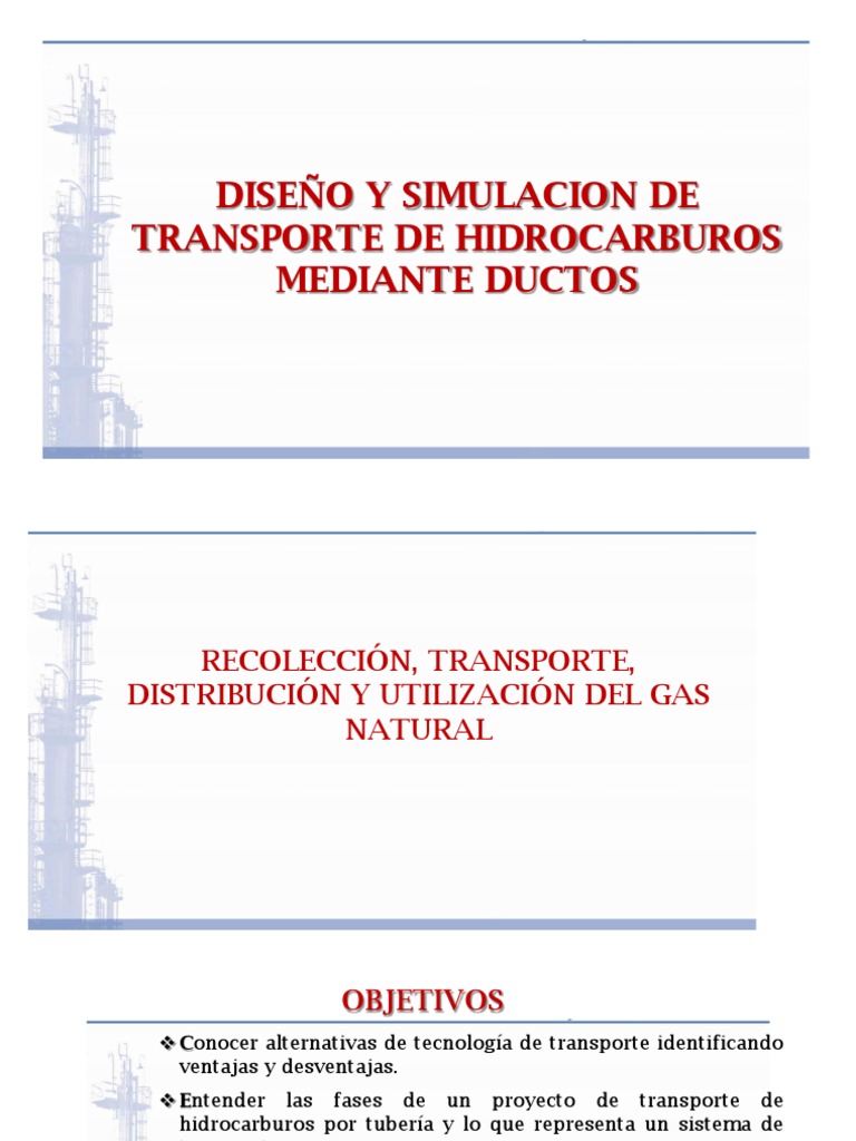 Diseño de Transporte de Gas Natural | PDF | Gas natural licuado ...