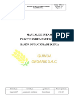 Manual de Buenas Practicas de Manufactura Harina Instantanea de Quinua