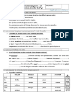 Evaluation Grammaire Ce2 4