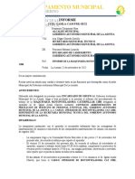 Gobierno Autonomo Municipal La Asunta: Informe