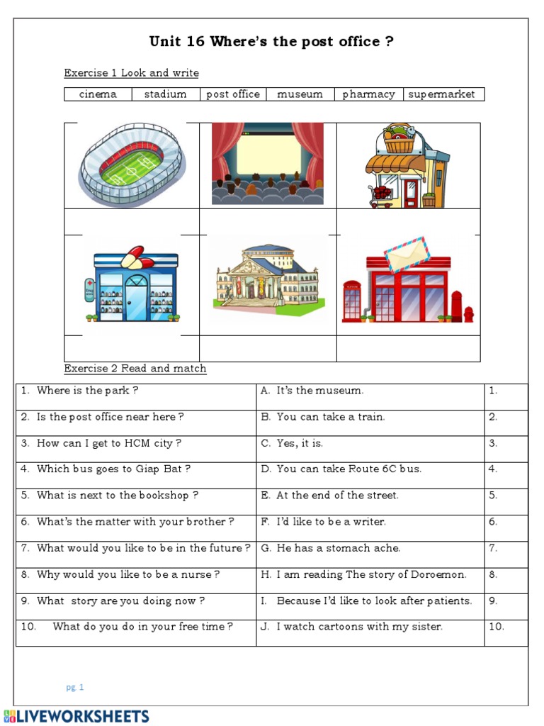 Unit 16 Where's The Post Office ? | PDF | Art