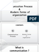 Communication Process Modern Forms of Organization