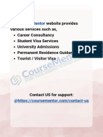 Coursementor: The Website Provides Various Services Such As