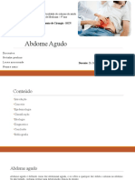 Abdome agudo: classificação e diagnóstico