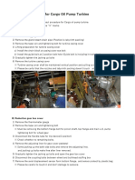 Overhaul Procedure For Cargo Oil Pump Turbine: A) Turbine Casing Cover