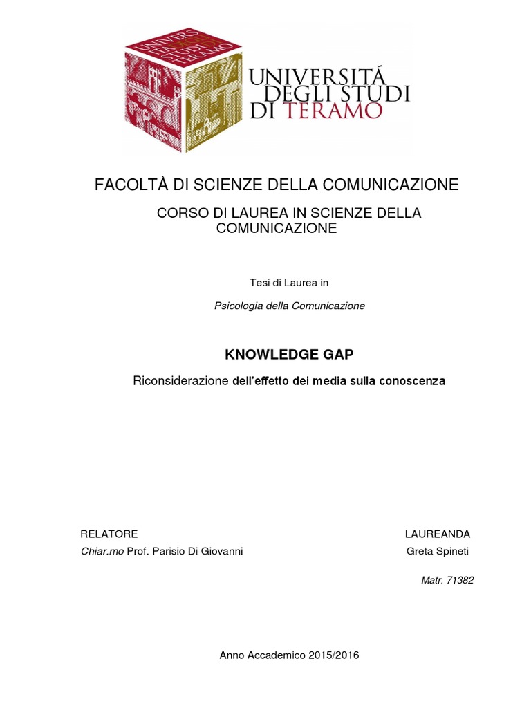 Knowledge Gap | PDF