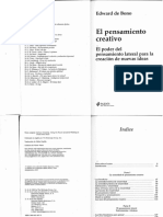 El Pensamiento Creativo Edward de Bono