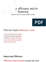 Energy Efficiency and Its Financing: Strategy Towards Demand Side Management (DSM)