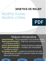 Tipuri Genetice de Relief: Relieful Fluvial Relieful Litoral