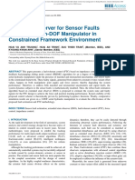 A Robust Observer For Sensor Faults Estimation On n-DOF Manipulator in Constrained Framework Environment