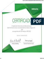 Certificado de conclusão de curso online de Eletricista