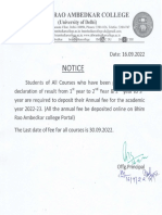 Notice: DR. HIM Rao Ambedkar Coll GE