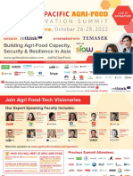 APAC - Agrifood Innovation Summit 2022 - Brochure