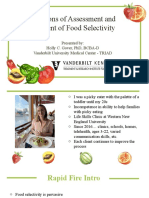 Extensions of Assessment and Treatment of Food Selectivity