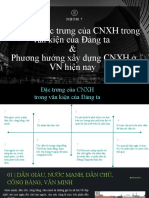 Phân tích đặc trưng của CNXH trong văn kiện của Đảng ta & Phương hướng xây dựng CNXH ở VN hiện nay