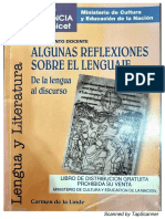 De La Linde. Algunas Reflexiones Sobre El Lenguaje. Completo