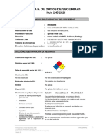 Hoja de Datos de Seguridad: Sección 1: Identificación Del Producto Y Del Proveedor