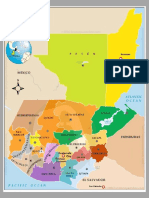 Mapa de Guatemala Localizado A Color