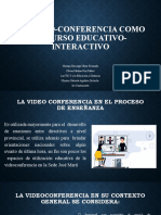 La Video-Conferencia Como Recurso Educativo-Interactivo