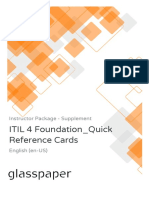 ITIL 4 Foundation - Quick Reference Cards