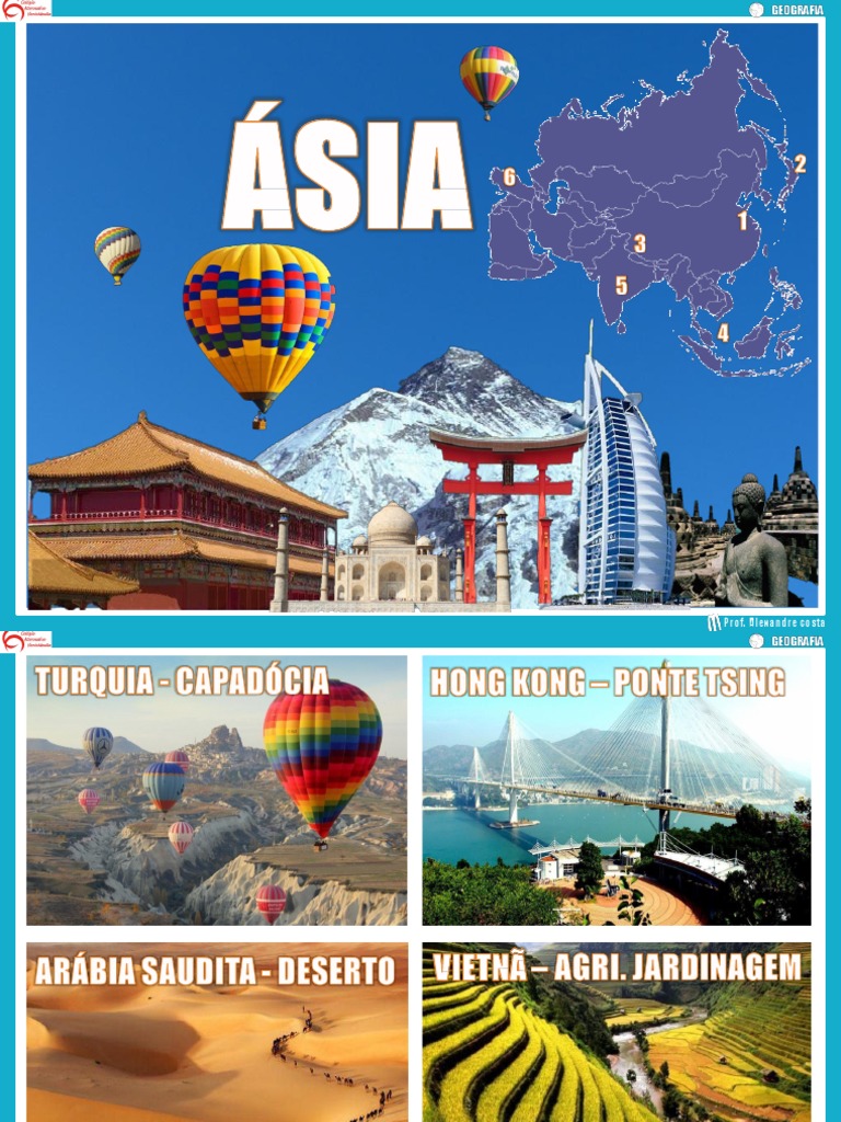 Características do Continente Asiático | PDF | Ásia | Florestas