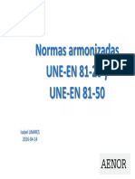 06 Nuevas Normas Armonizadas Para Ascensores UNE-En 81-20 y 50