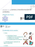 Sesión 1: Sistemas y Transformación de Unidades.: Módulo de Física