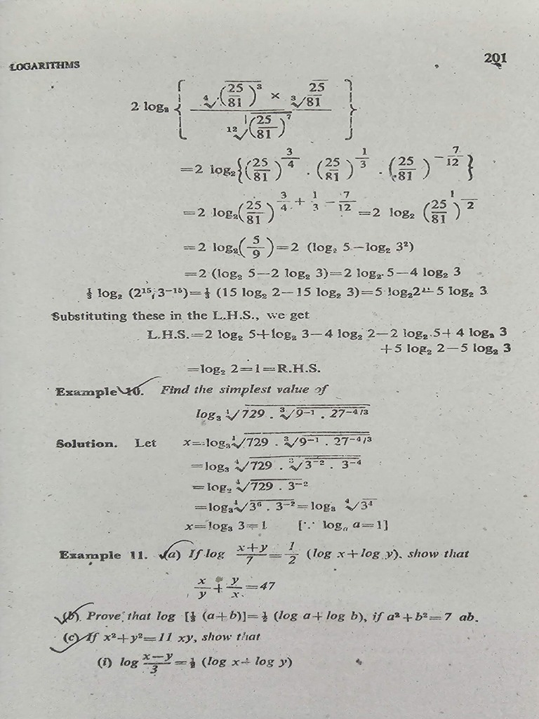 Logarithms PDF