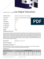 Course Outline (Higher Education)