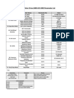 VF Index Motor Drive (ABB ACS-580) Parameter List: Parameter Type Parameter Name Parameter No Value