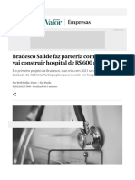 Bradesco Saúde Faz Parceria Com Einstein e Vai Construir Hospital de R$ 600 Milhões Empresas Valor Econômico