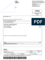 Conta Vivo com detalhes de pagamento