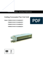 Ceiling Concealed Fan Coil Unit: CEILING Installation, Operating & Maintenance