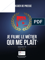 Dossier de Presse « JE FILME LE MÉTIER QUI ME PLAÎT 2023