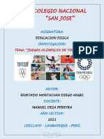 Monografia Juegos Olimpicos de Tokyo 2021