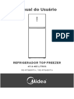 Manual Do Usuário: Refrigerador Top Freezer