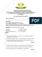 EEE-ETI 3208 ELECTROMAGNETICS III Exam