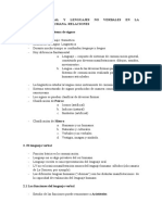 Lenguaje Verbal Y Lenguajes No Verbales en La Comunicación Humana. Relaciones 1. El Lenguaje Como Sistema de Signos