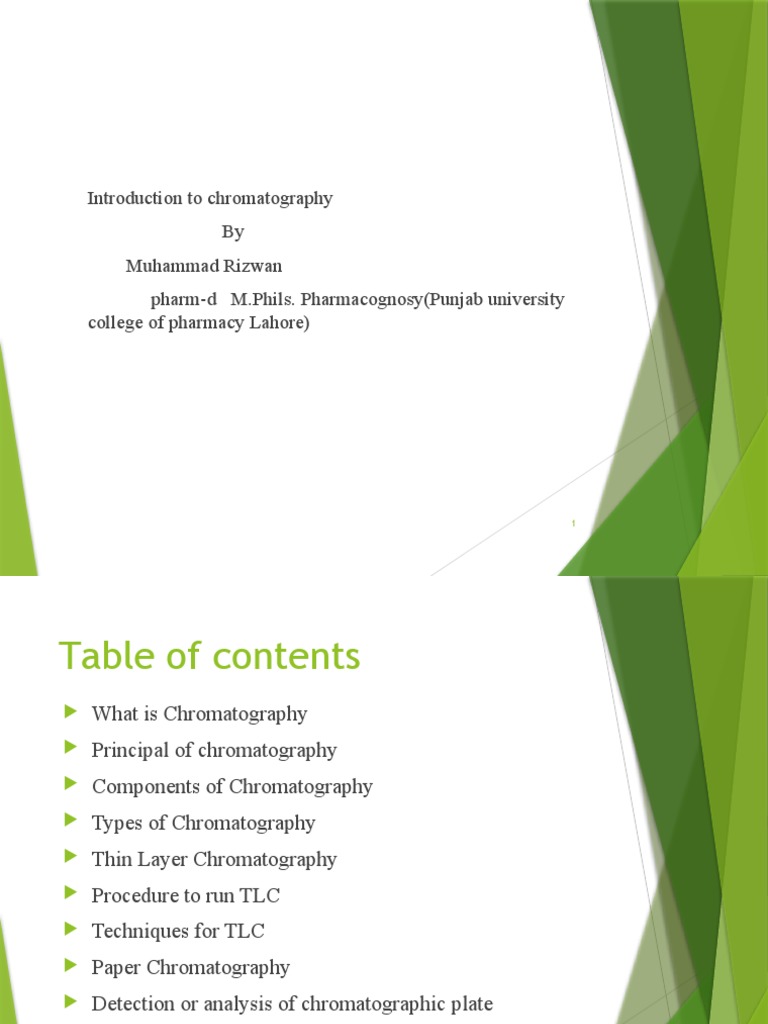 Chromatography Pdf Chromatography Thin Layer Chromatography