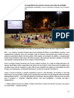 Projeto Itinerante No Rio Leva Experiência de Cinema A Locais Sem Salas de Exibição